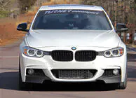 BMW 3 Series F30/F31 2012-2019 Lame avant DPT Flap (pour M-Performance, Noir Brillant) photo 1