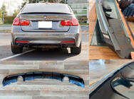 BMW 3 Series F30/F31 2012-2019 Diffuseur Arriere DPT V-4 (pour M Performance, Noir Brillant) photo 4