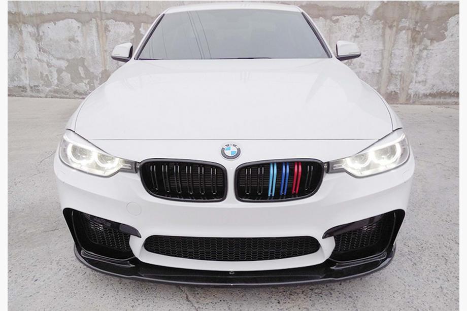BMW 3 Series F30/F31 2012-2019 Lame Avant DPT Lip V-1 (Pour M3, Noir Brillant) Photo 1
