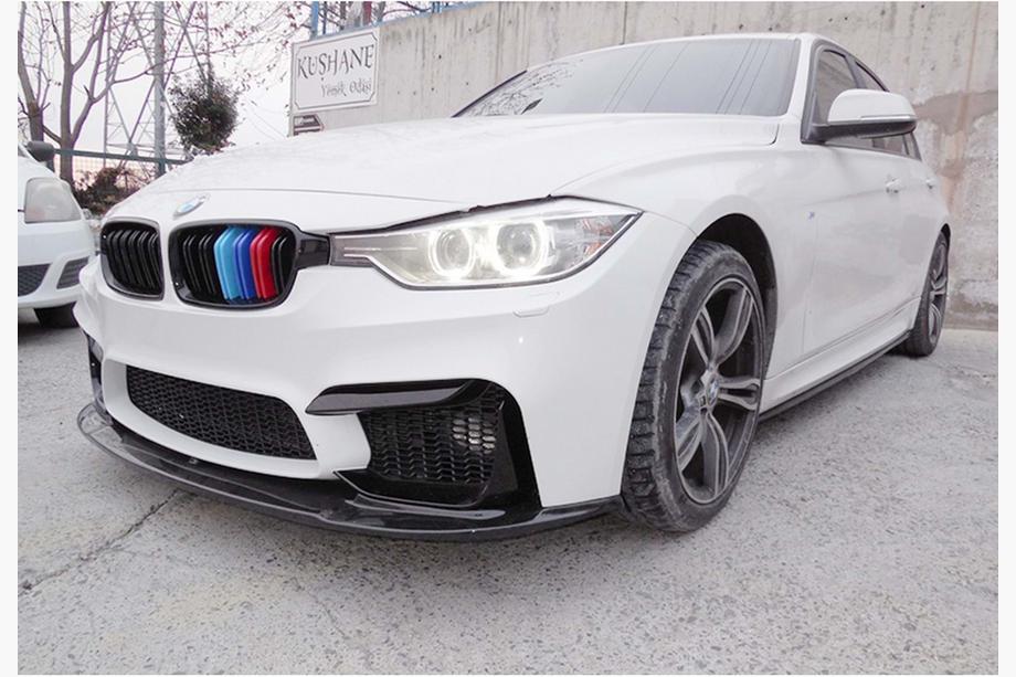 BMW 3 Series F30/F31 2012-2019 Lame Avant DPT Lip V-1 (Pour M3, Noir Brillant) Photo 6