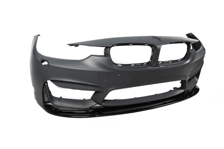 BMW 3 Series F30/F31 2012-2019 Lame Avant DPT Lip V-1 (Pour M3, Noir Brillant) Photo 13