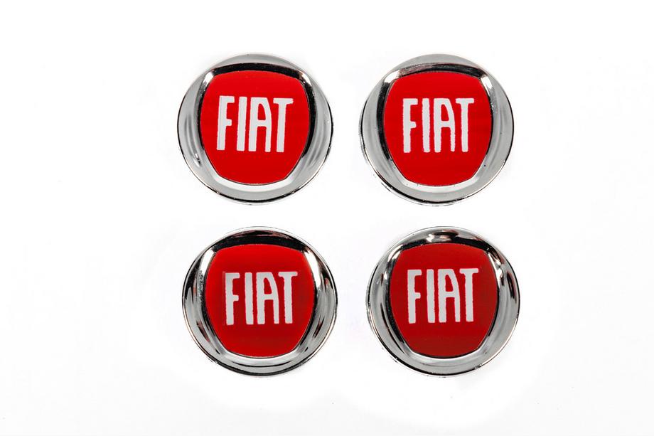 Fiat Cabochons de jante pour jantes d'origine 49/42,5 mm V-1 (lot de 4) Image