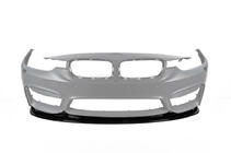 BMW 3 Series F30/F31 2012-2019 Lame Avant DPT Lip V-2 (Pour M3, Noir Brillant) photo 2