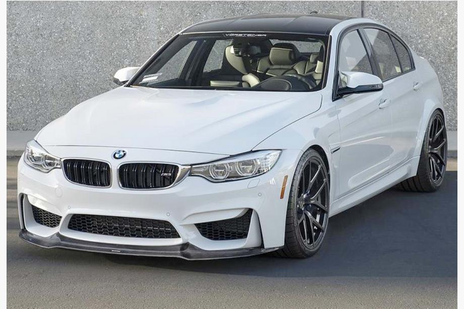 BMW 3 Series F30/F31 2012-2019 Lame Avant DPT Lip V-2 (Pour M3, Noir Brillant) Photo 4