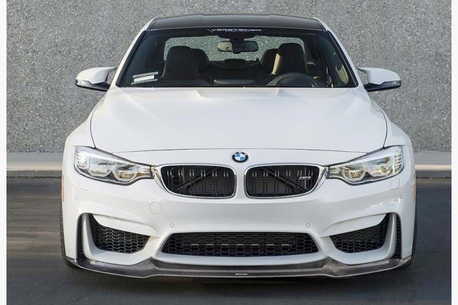BMW 3 Series F30/F31 2012-2019 Lame Avant DPT Lip V-2 (Pour M3, Noir Brillant) Image