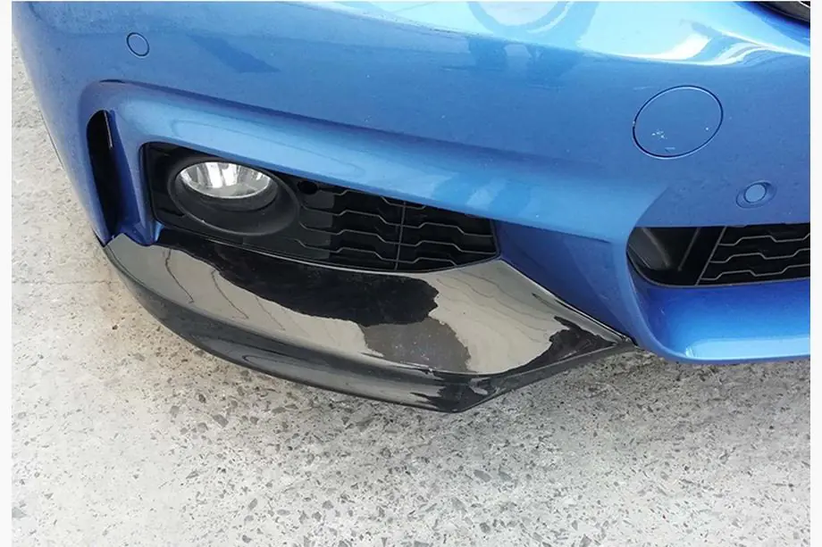 BMW 4 Series F32/F33/F36 2012-2020 Lame avant DPT Flap V-1 (pour M-Technic, noir brillant) Photo 6