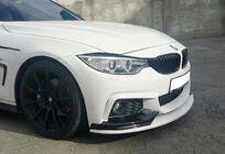 BMW 4 Series F32/F33/F36 2012-2020 Lame avant de pare-chocs DPT LIP V-3 (pour M-Sport, noir brillant) photo 3