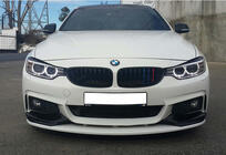 BMW 4 Series F32/F33/F36 2012-2020 Lame avant de pare-chocs DPT LIP V-3 (pour M-Sport, noir brillant) photo 4