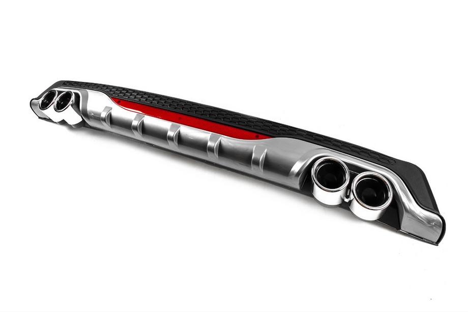 Diffuseur Arrière Universel DPT AMG Style V-2 (ABS) (Gris+Noir Brillant) Photo 2