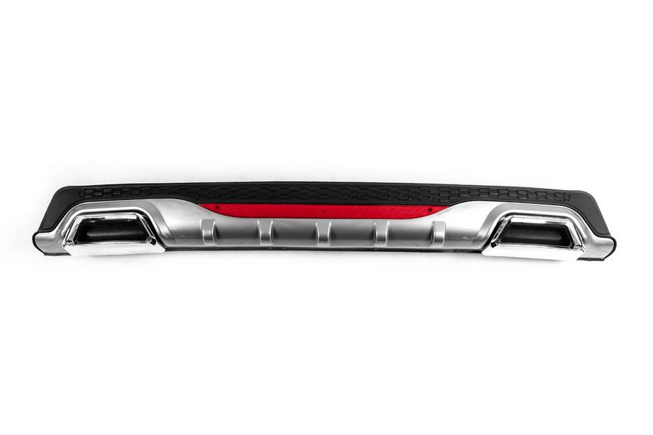 Diffuseur Arriere Universel DPT AMG Style V-4 (ABS) (Gris+Noir Brillant) Image
