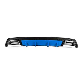 Diffuseur Arriere Universel DPT V-3 (ABS) (Bleu+Noir Brillant) photo 1