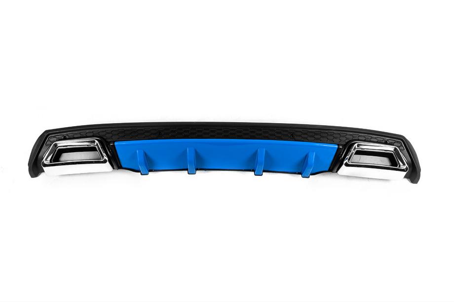 Diffuseur Arriere Universel DPT V-3 (ABS) (Bleu+Noir Brillant) Image