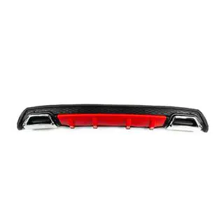 Diffuseur Arriere Universel DPT V-5 (ABS) (Rouge+Noir Brillant) photo 1