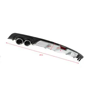 Diffuseur arrière universel DPT V-6 (gris + noir mat) photo 4