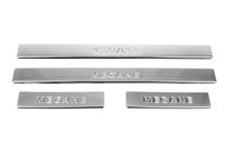 Renault Megane II 2004-2009 Seuils de porte inox (Omsa, 4 pcs) photo 3