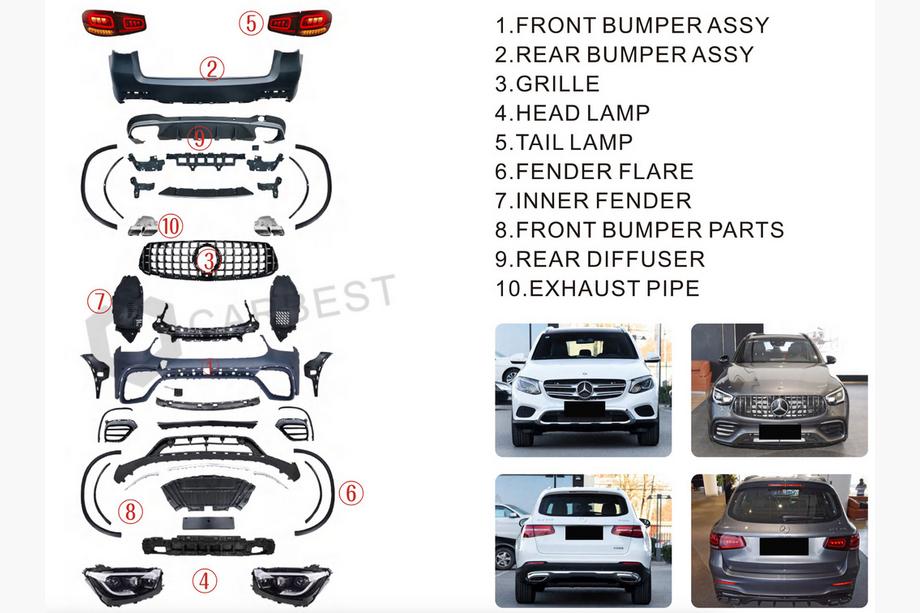 Mercedes GLC X253 2015-2022 Kit restylage vers GLC63 2022 Photo 15