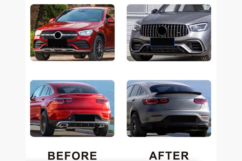 Mercedes GLC coupe C253 2016-2023 Kit carrosserie complet 2020-2022 (GLC63 AMG) Photo 2