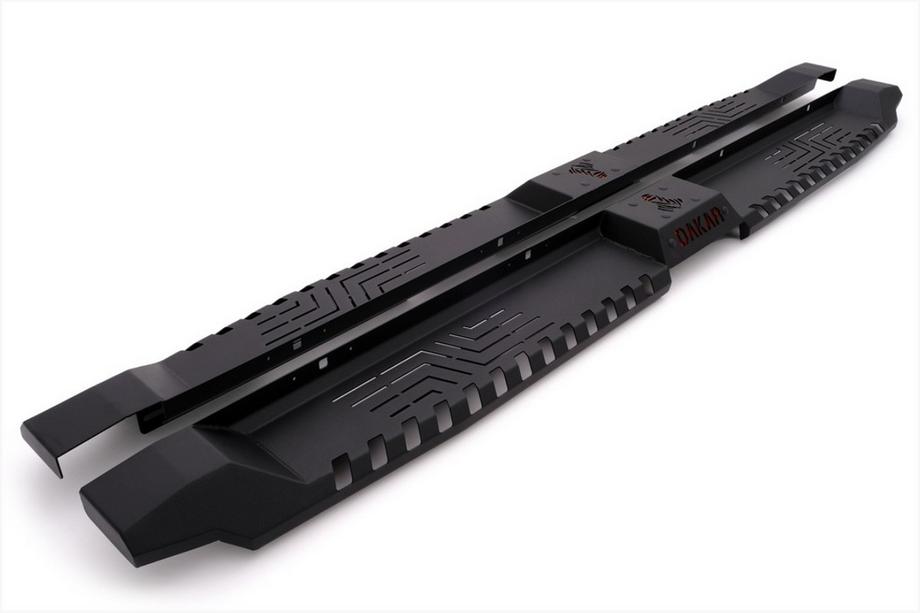 Mitsubishi L200 2015-2024 Marchepieds latéraux Dakar V2 sans LED (2015-2019, 2 pcs, métal) Photo 1