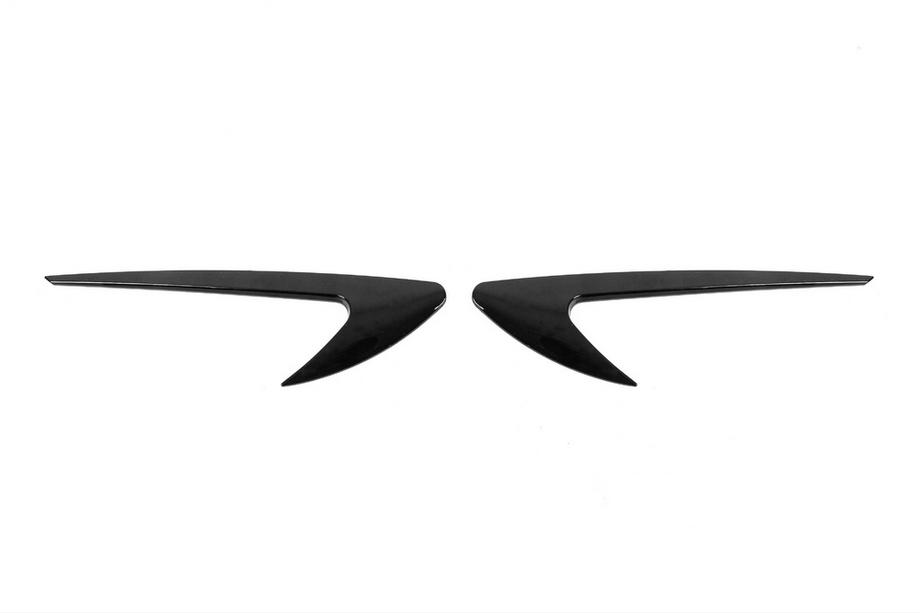 Prises d'air latérales universelles DPT V-4 (ABS) (2pcs) (Noir Brillant) Photo 4