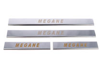 Renault Megane II 2004-2009 Seuils de Porte Inox (Carmos, 4 pcs, Acier Inoxydable) photo 2