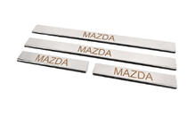 Mazda 2 2007-2014 Seuils de porte inox Carmos (4 pcs, acier inoxydable) V-3 photo 2