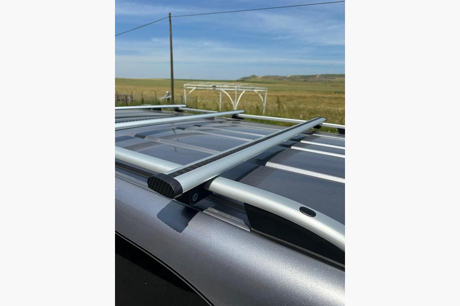Barres de toit transversales verrouillables Skyport (2 pcs) (Uniquement pour barres de toit Skyport) jusqu’à 130 cm, Noir Photo 13