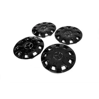 Enjoliveurs noirs ABS (1 pièce, lot de 4) photo 2