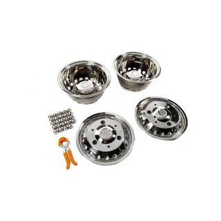 Enjoliveurs en acier inoxydable Exclusive V3 (conception à 2 anneaux, 4 pcs) Mercedes Sprinter W906 2006–2018 photo 2