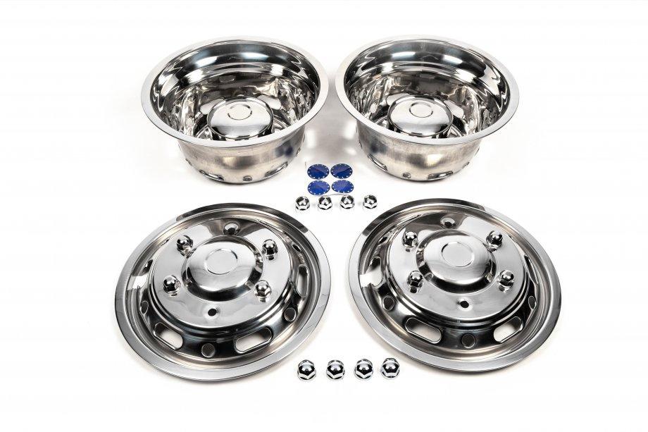Mercedes Sprinter W907/W910 2018- Enjoliveurs en acier inoxydable Exclusive V1 (2 pièces, 4 pcs) Photo 1