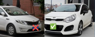 Kia Rio 2012-2017 Coques de Rétroviseurs BMW-Style (avec Clignotant, 2 pcs) photo 2
