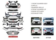 Mercedes C-class W205 2014-2021 Kit carrosserie avec diffuseur pour Coupe (AMG C63-design 2018-2021) photo 2