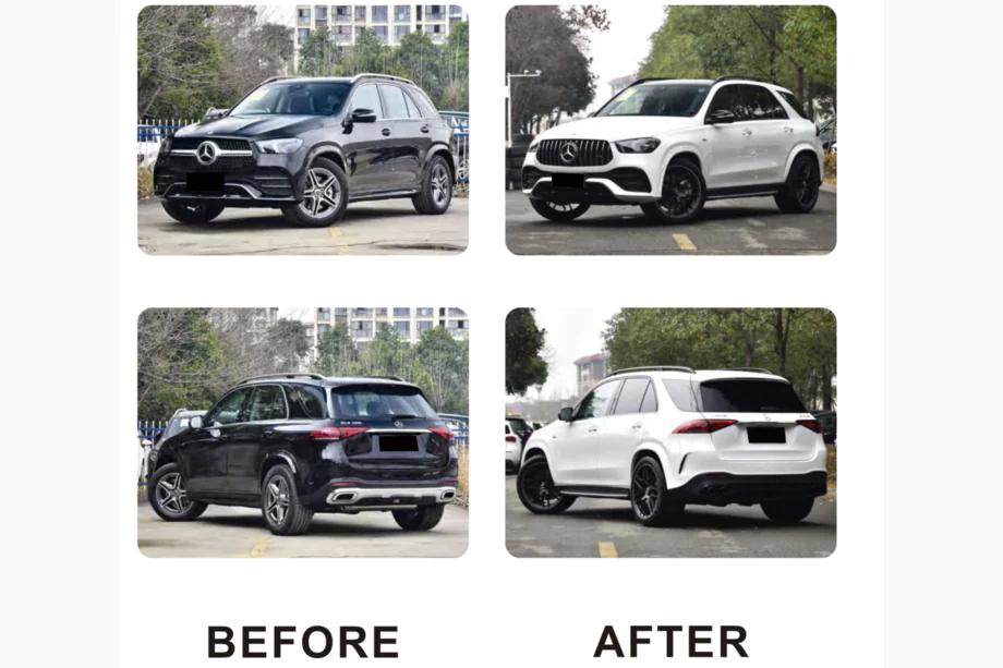 Mercedes GLE W167 2018- Kit carrosserie AMG GLE53 2018-Design (avec pare-chocs arrière complet) Photo 2