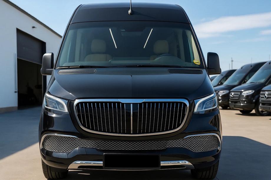 Mercedes Sprinter W907/W910 2018- Pare-chocs avant avec calandre (Maybach) Photo 2