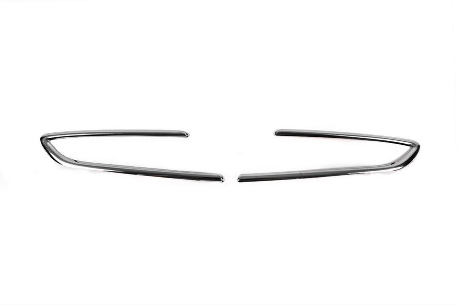 Opel Astra K 2016-2021 Couvre Antibrouillards Chromés Carmos (SD/SW/HB/GTC, 2 pcs, Inox) Photo 2