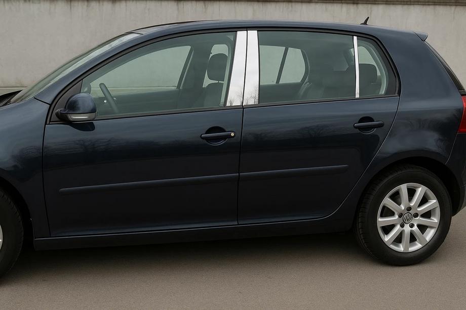 Volkswagen Golf 5 2003-2009 Couvre montants de porte en acier inoxydable (6 pcs) Image