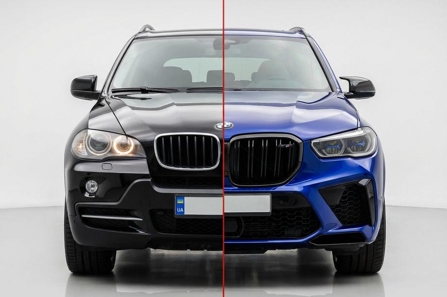 BMW X5 E70 2007-2013 Kit carrosserie facelift vers X5M F95 2019 Image