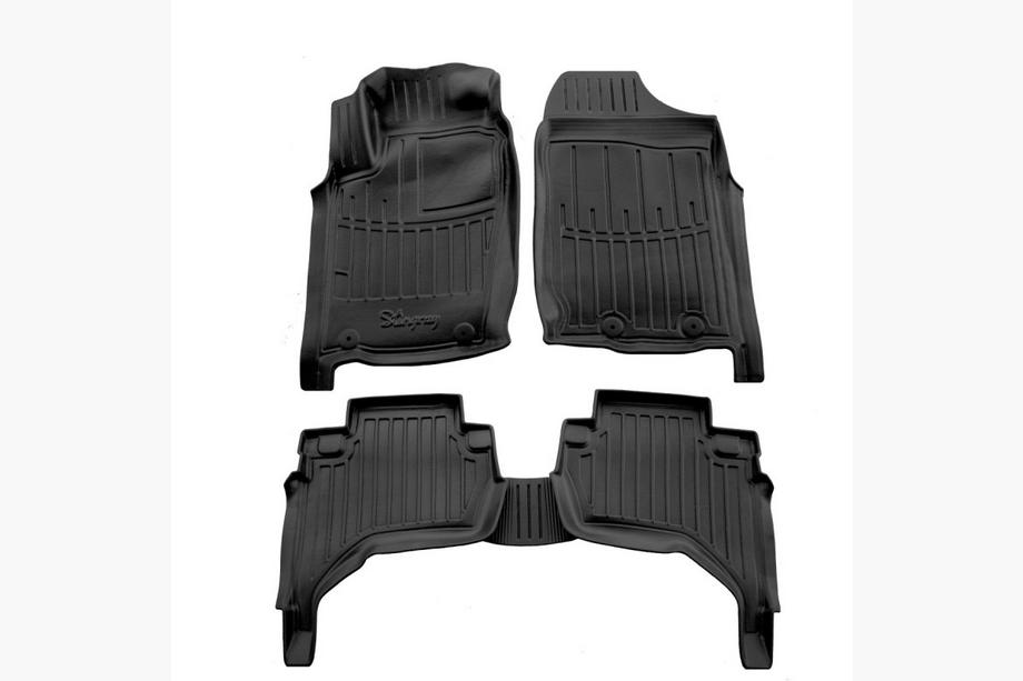 Mitsubishi L200 2006-2015 Tapis de sol caoutchouc Stingray 3D (arabic version, 5 pcs) Image
