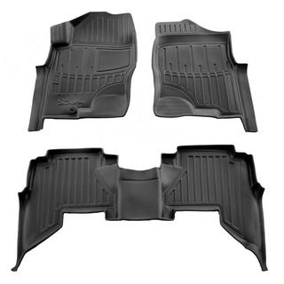 Tapis de sol caoutchouc Stingray 3D (2005-2010, 3 pcs) Nissan Pathfinder R51 2005-2014