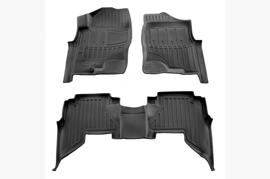Nissan Pathfinder R51 2005-2014 Tapis de sol caoutchouc Stingray 3D (2005-2010, 3 pcs) Image