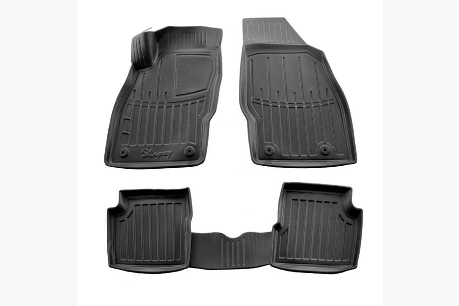 Opel Corsa E 2015-2019 Tapis de sol caoutchouc Stingray 3D (5 pcs) Image