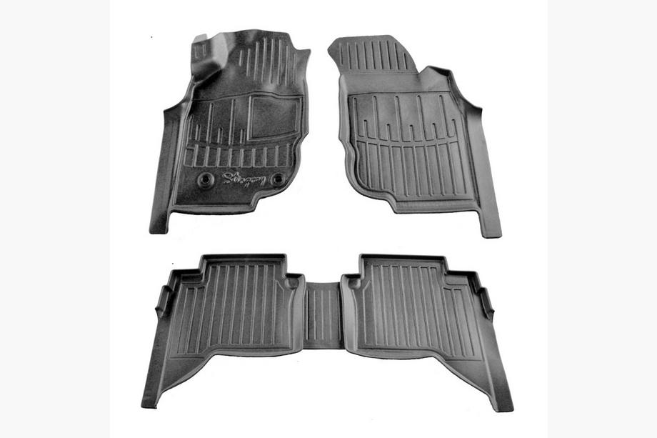 Toyota Hilux 2006-2015 Tapis de sol caoutchouc Stingray 3D (Crew Cab, 5 pcs) Image