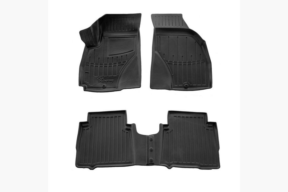 Hyundai Santa Fe 1 2000-2006 Tapis de sol en caoutchouc Stingray 3D (4 pcs) Image