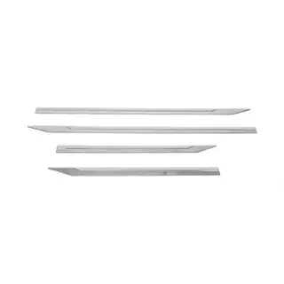 Moulures de porte universelles en acier inoxydable 94,5/62 x 4 cm (4 pcs) photo 2