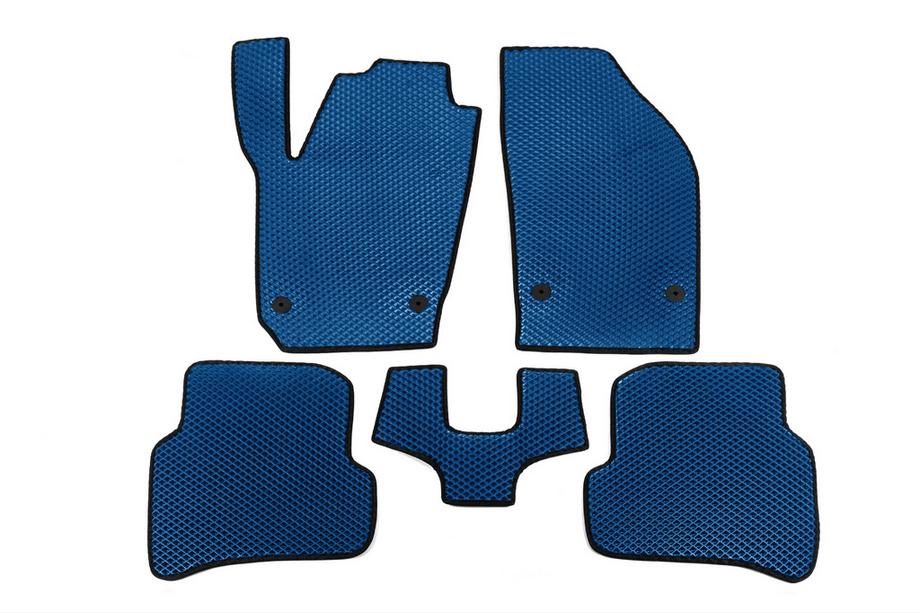 Skoda Fabia 2014-2021 Tapis de sol EVA (Bleu) Image