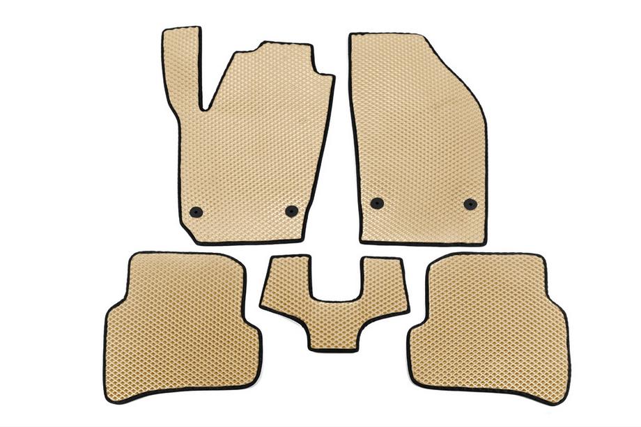 Skoda Fabia 2014-2021 Tapis de sol EVA (Beige) Image