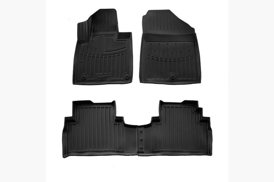 Kia Sorento III UM 2014-2020 Tapis de sol en caoutchouc Stingray 3D (4 pcs) Image