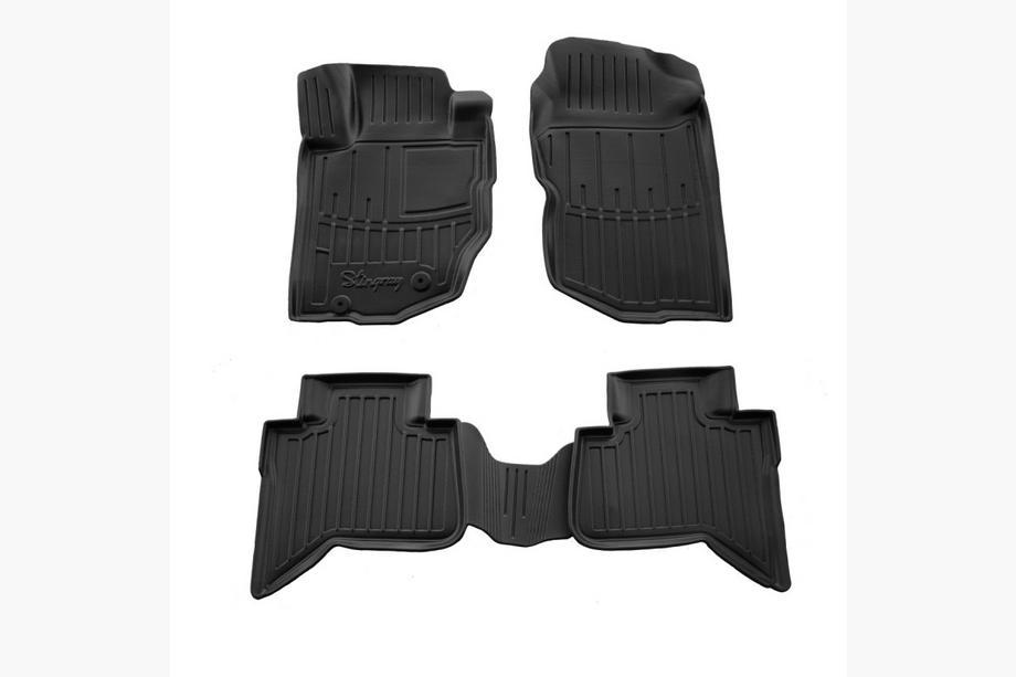 Mitsubishi L200 2024- Tapis de sol en caoutchouc Stingray 3D (4 pcs) Image