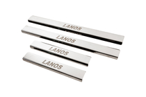 Daewoo Lanos 1998-2017 Seuils de porte Carmos V3 (4 pcs, inox) photo 2