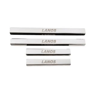 Seuils de porte pour bas de caisse (Carmos V3, inox) Chevrolet Lanos 1998–2017 photo 1