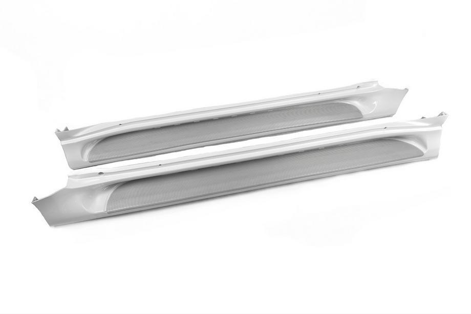 Lexus GX460 2009-2023 Marchepieds latéraux (2 pcs, aluminium) Noir (marchepied gris) Photo 4